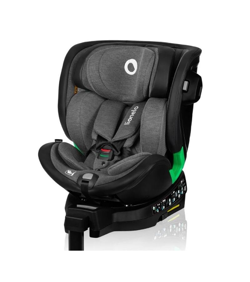 Κάθισμα Αυτοκινήτου Lionelo Harmony i-Size (40-150 cm) isofix Gray Graphite Leather