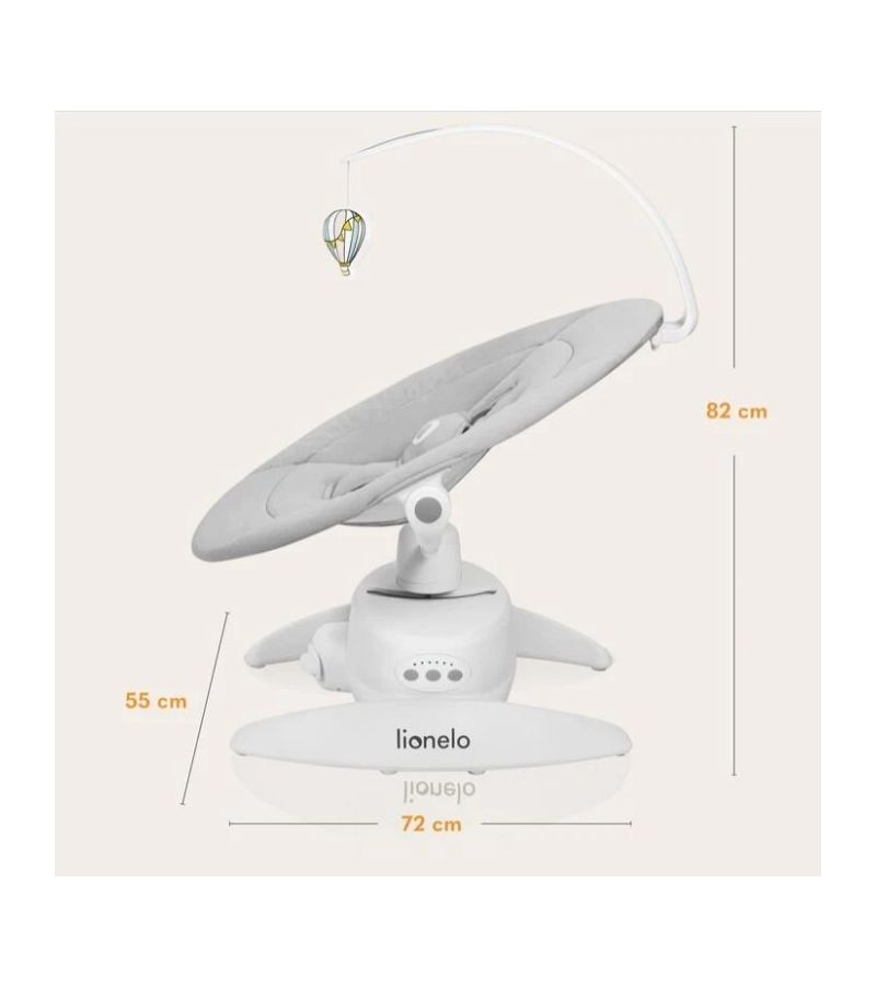 Lionelo Iris Διαδραστικό Ηλεκτρικό Ρηλάξ Beige Sand