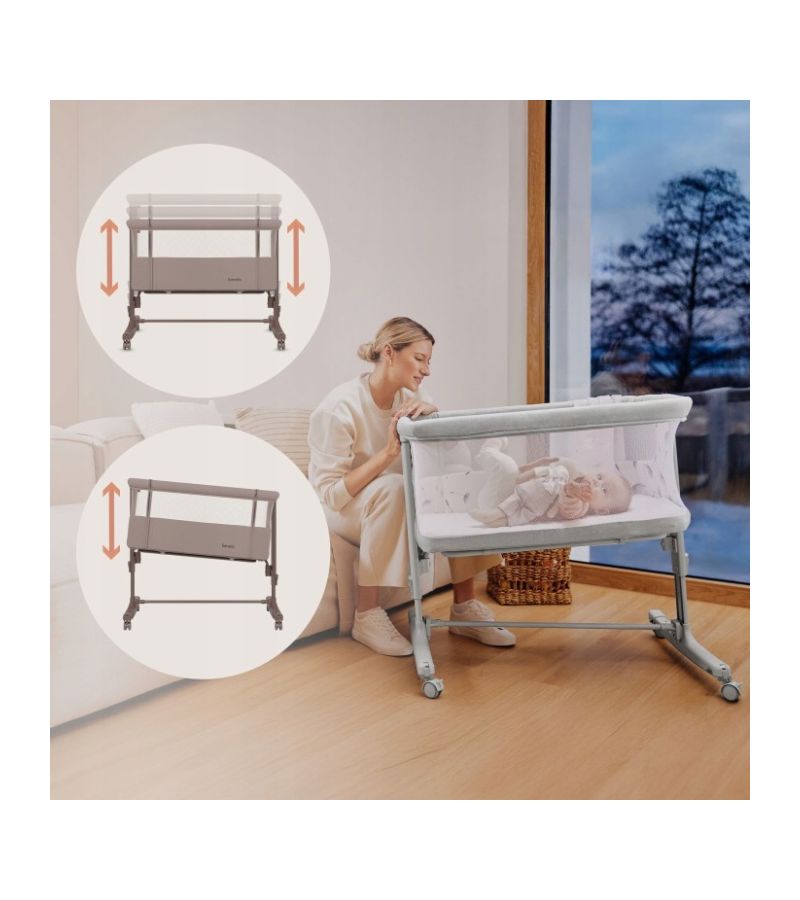 Lionelo Aurora Λίκνο Συγκοίμησης Beige Taupe