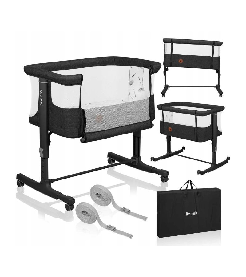 Λίκνο Συγκοίμησης LIONELO Aurora Gray Graphite