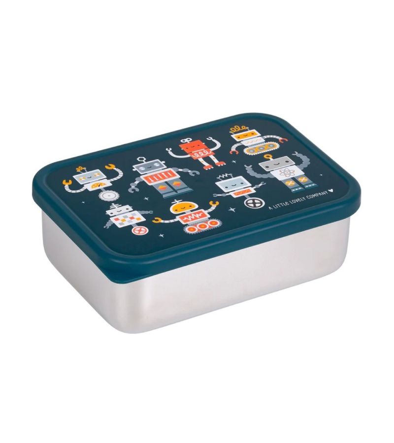 Δοχείο φαγητού από ανοξείδωτο ατσάλι A LITTLE LOVELY COMPANY 900ml Robots LBSSRO59