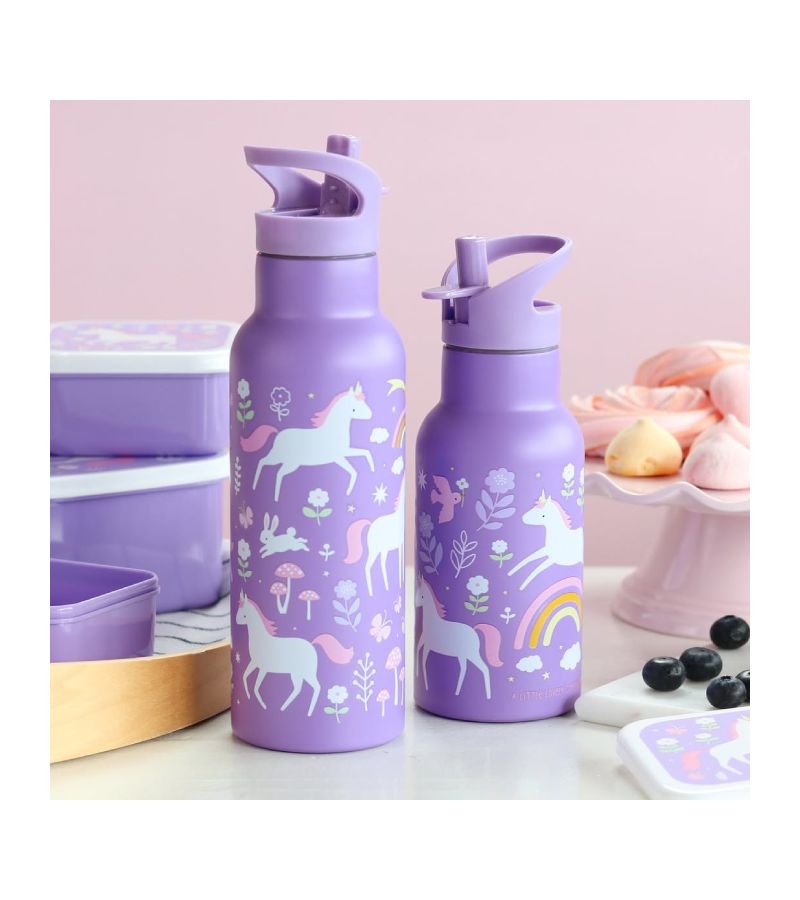 A little lovely company Μπουκάλι XL με διπλό τοίχωμα από ανοξείδωτο ατσάλι 500ml Unicorn Dreams DBSXUD80