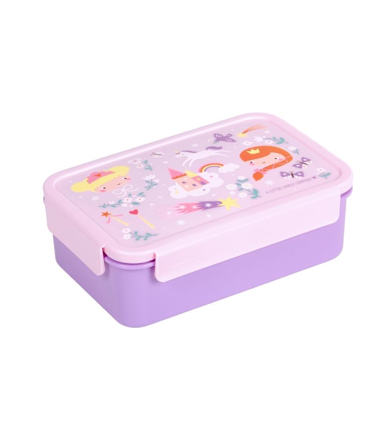 Δοχείο φαγητού Bento Lunch box με χωρίσματα 1,2L Princesses A LITTLE LOVELY COMPANY BBPRPU81