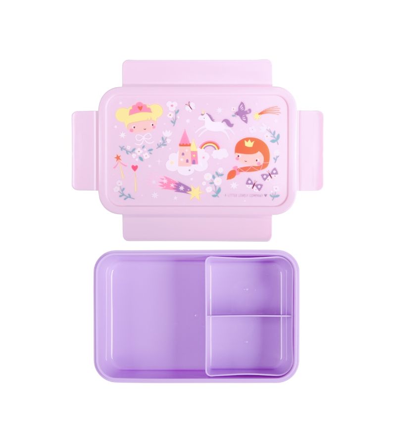 Δοχείο φαγητού Bento Lunch box με χωρίσματα 1,2L Princesses A LITTLE LOVELY COMPANY BBPRPU81