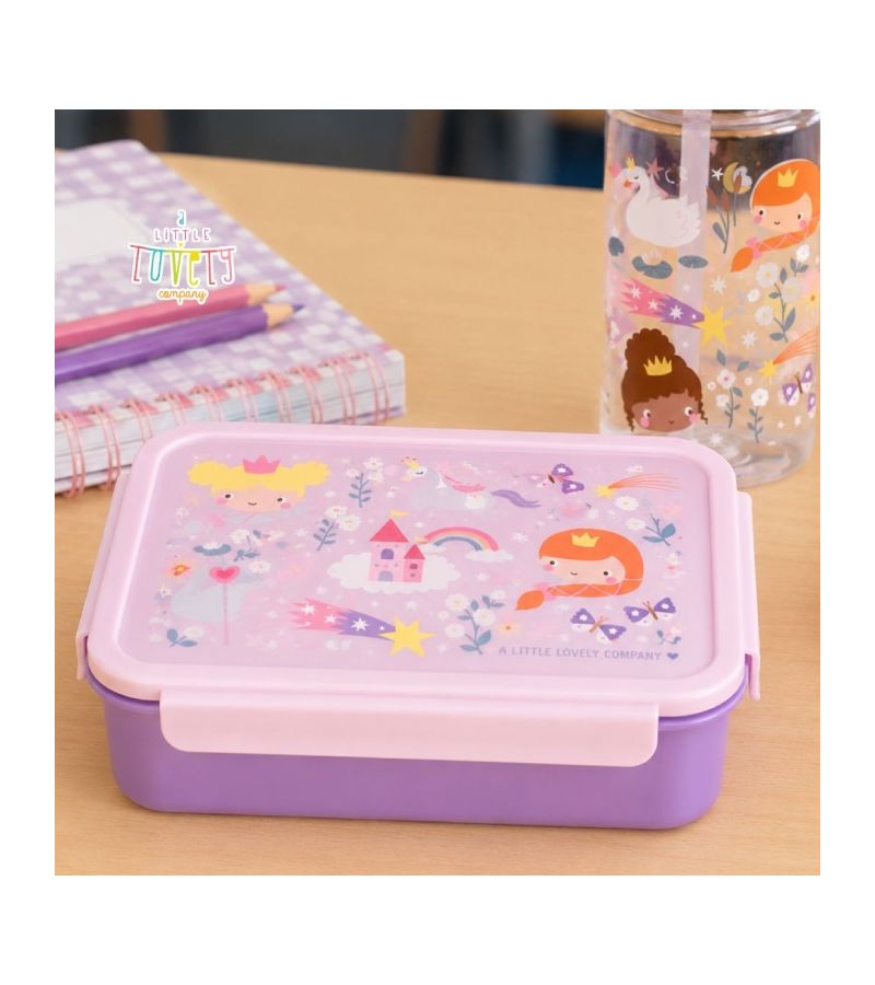 Δοχείο φαγητού Bento Lunch box με χωρίσματα 1,2L Princesses A LITTLE LOVELY COMPANY BBPRPU81