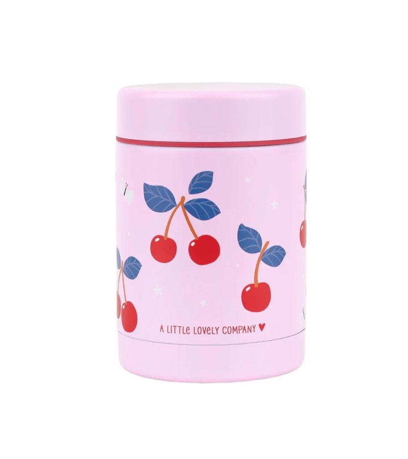 Θερμός φαγητού A little lovely company από ανοξείδωτο ατσάλι 300ml Cherries SSFJCH01