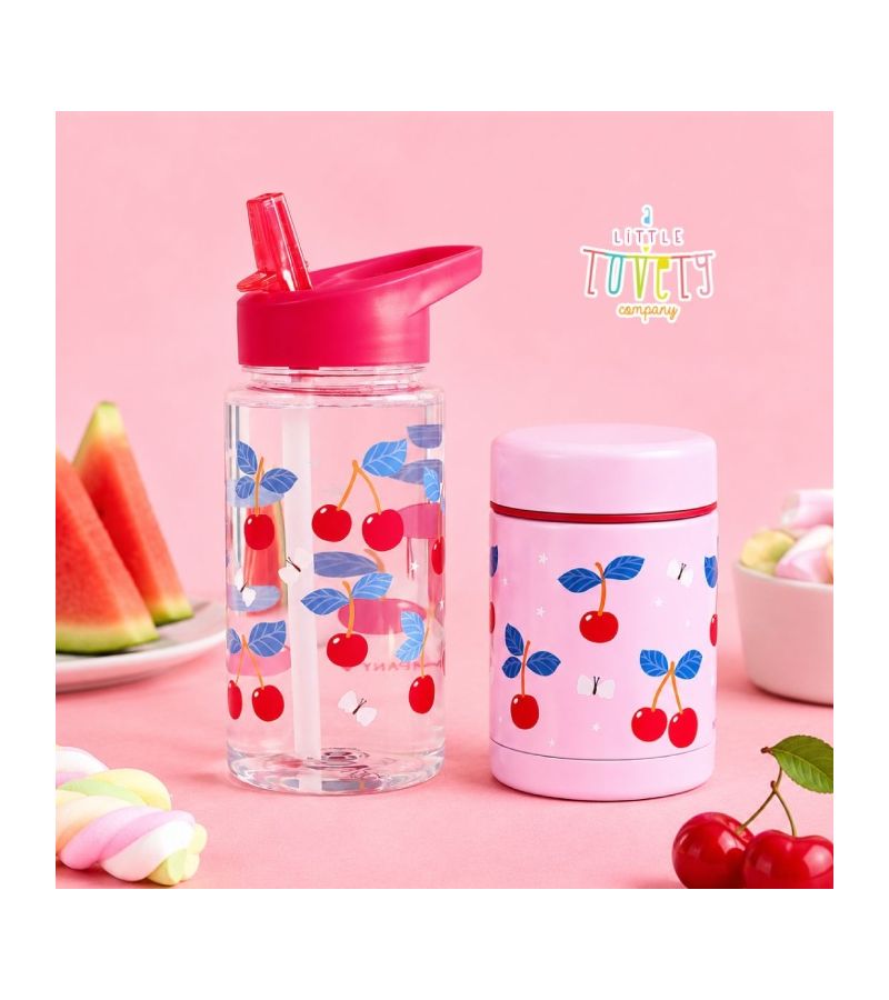 Θερμός φαγητού A little lovely company από ανοξείδωτο ατσάλι 300ml Cherries SSFJCH01