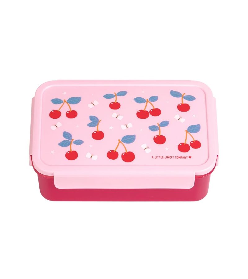 Δοχείο φαγητού Bento Lunch box με χωρίσματα 1,2L Cherries A LITTLE LOVELY COMPANY BBCHPI78