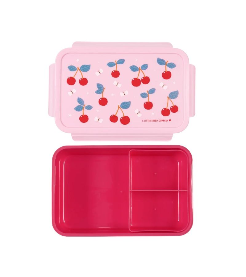 Δοχείο φαγητού Bento Lunch box με χωρίσματα 1,2L Cherries A LITTLE LOVELY COMPANY BBCHPI78