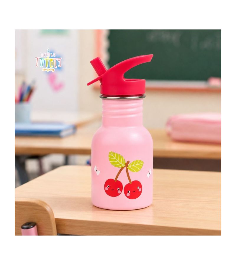 A little lovely company Μπουκάλι από Ανοξείδωτο Ατσάλι 350ml Happy cherries DBSMHC111