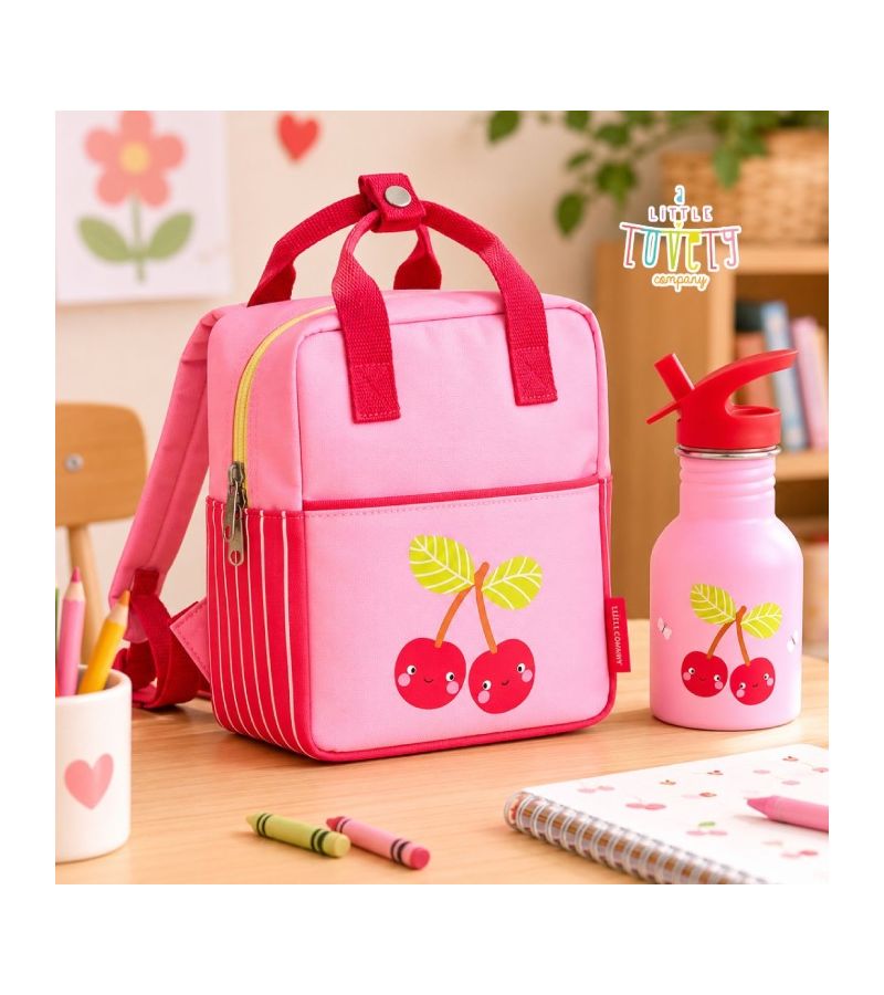 A little lovely company Μπουκάλι από Ανοξείδωτο Ατσάλι 350ml Happy cherries DBSMHC111