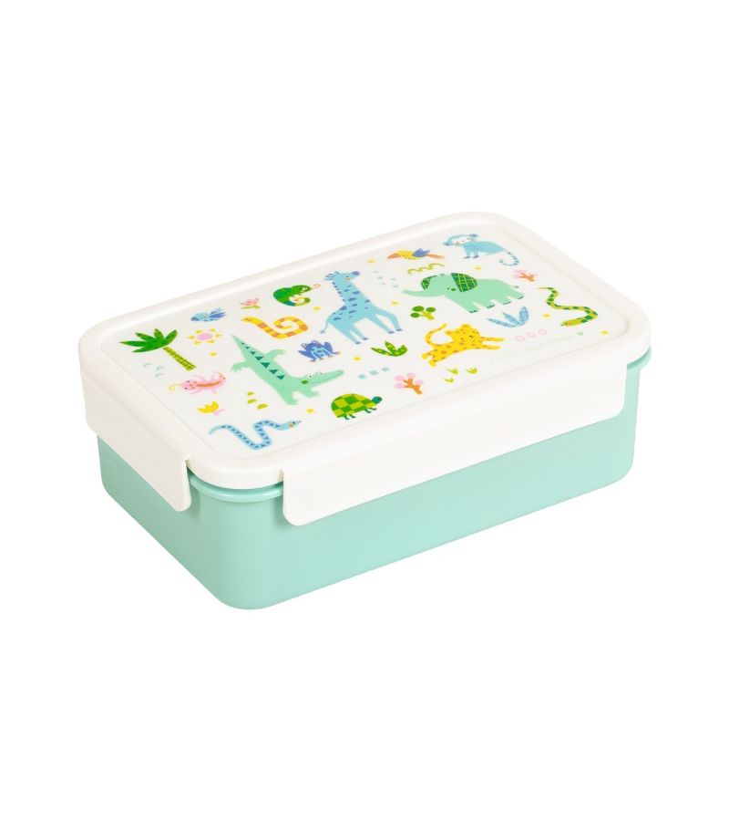 Δοχείο φαγητού Bento Lunch box με χωρίσματα 1,2L Jungle A LITTLE LOVELY COMPANY BBJUMI83