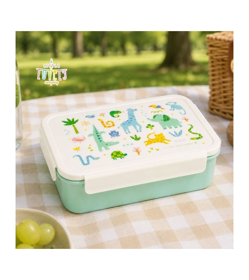 Δοχείο φαγητού Bento Lunch box με χωρίσματα 1,2L Jungle A LITTLE LOVELY COMPANY BBJUMI83