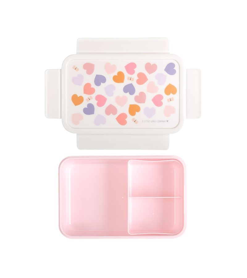 Δοχείο φαγητού Bento Lunch box με χωρίσματα 1,2L Hearts A LITTLE LOVELY COMPANY BBHEMU80