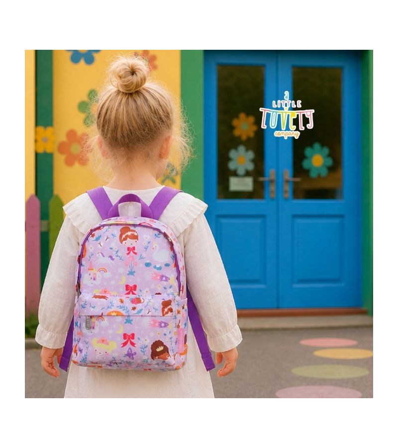 Mini Τσάντα πλάτης παιδικού σταθμού A LITTLE LOVELY COMPANY Princesses BPPRPU93
