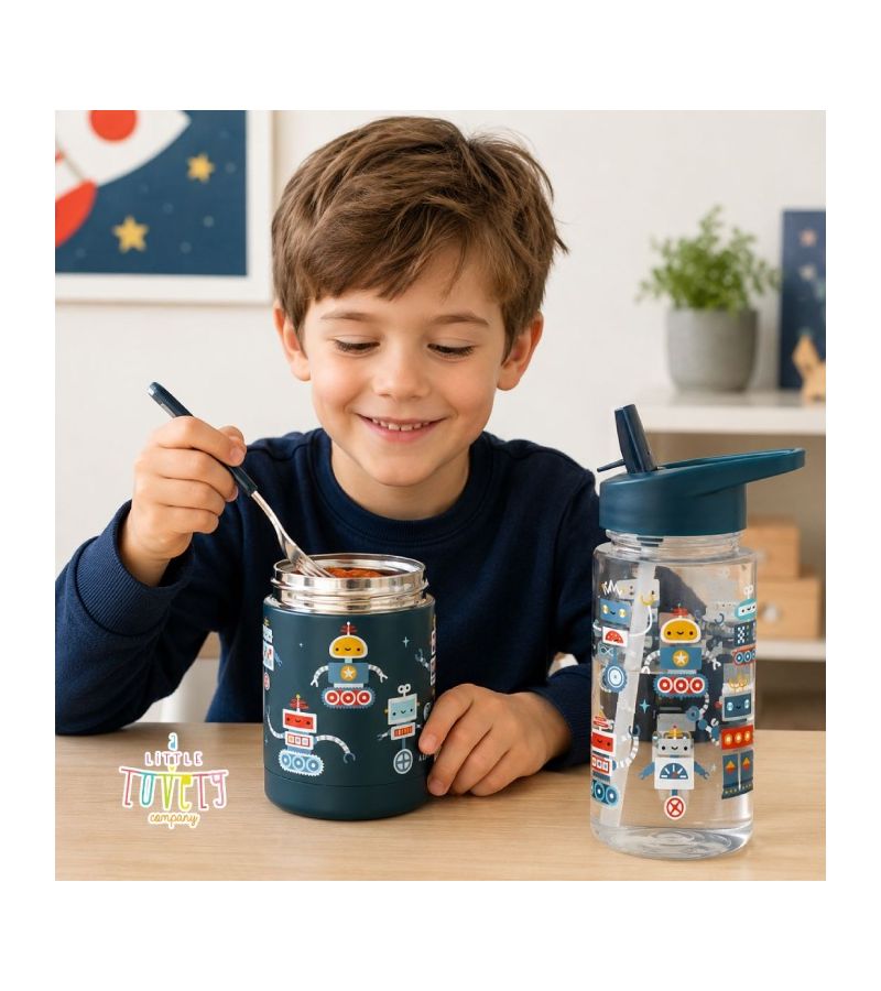 A little lovely company Μπουκάλι 450ml Robots DBROBU95