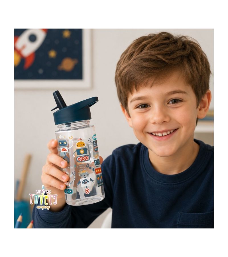 A little lovely company Μπουκάλι 450ml Robots DBROBU95