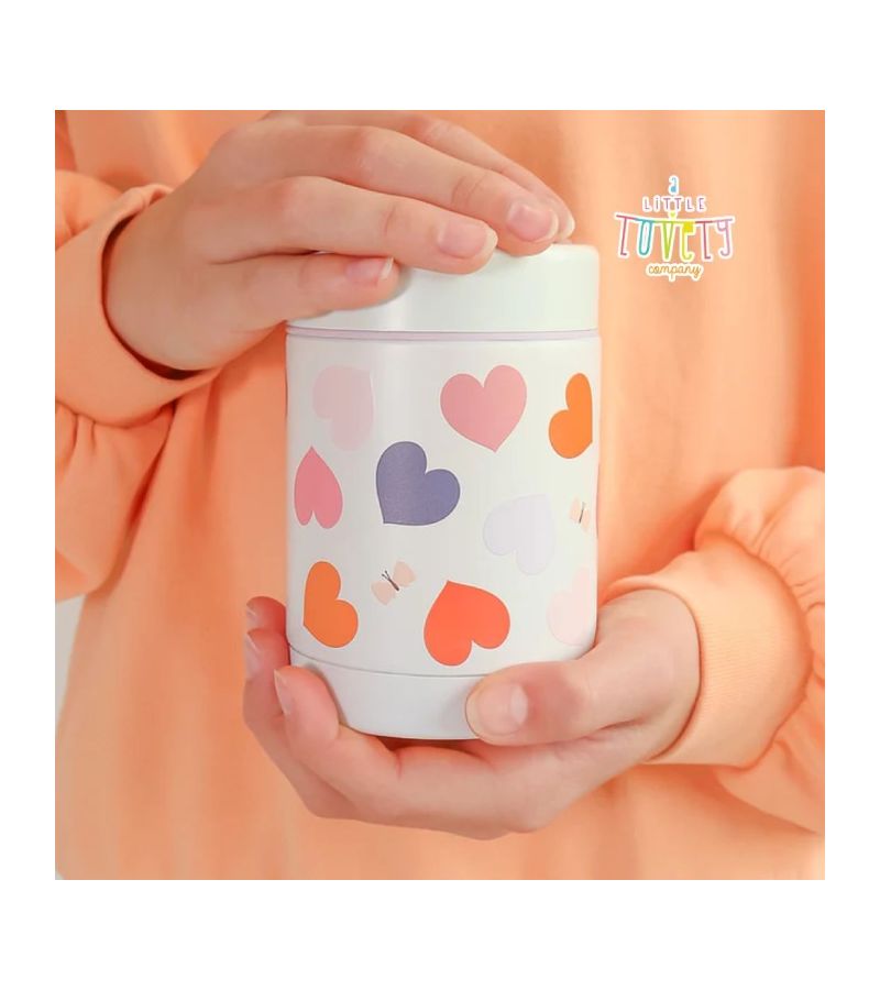 Θερμός φαγητού A little lovely company από ανοξείδωτο ατσάλι 300ml Hearts SSFJHE05