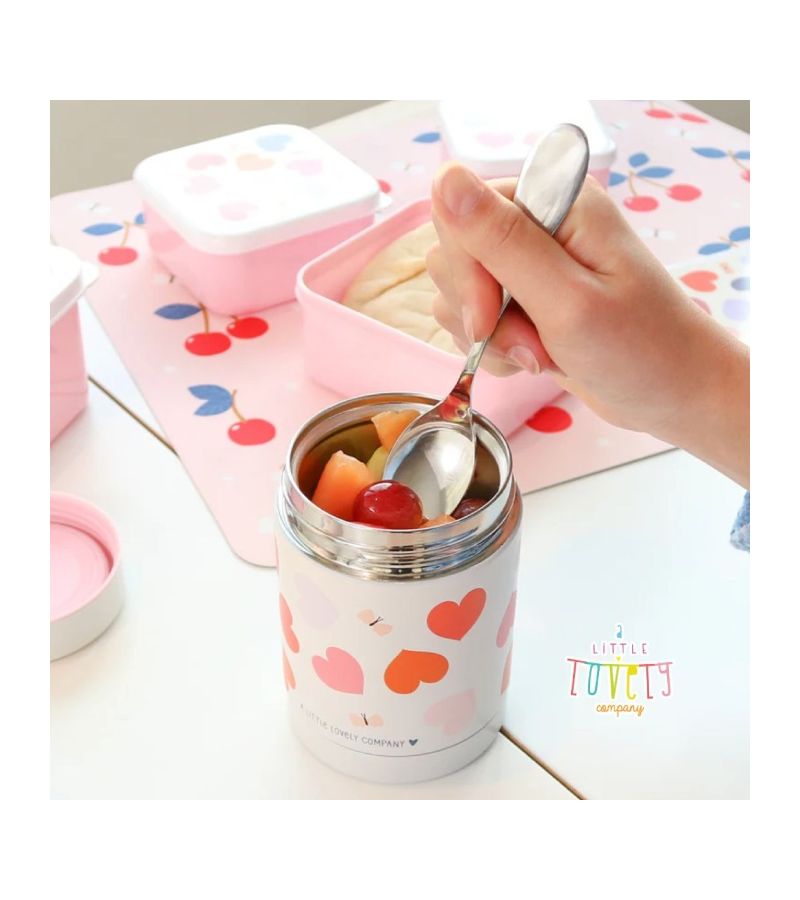 Θερμός φαγητού A little lovely company από ανοξείδωτο ατσάλι 300ml Hearts SSFJHE05