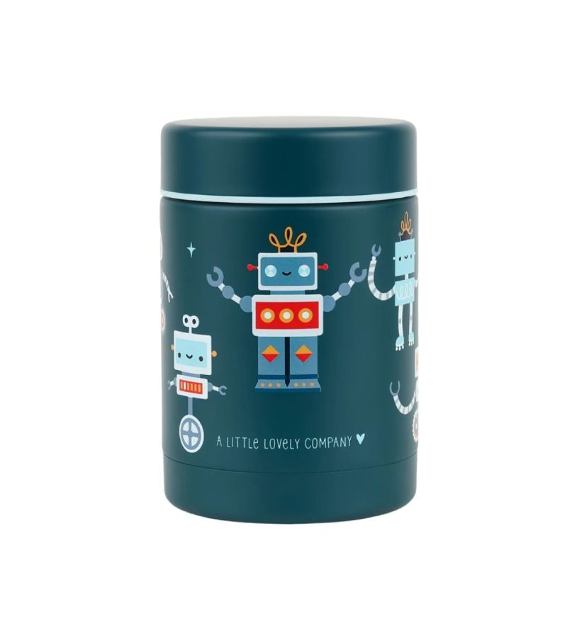 Θερμός φαγητού A little lovely company από ανοξείδωτο ατσάλι 300ml Robots SSFJRO07