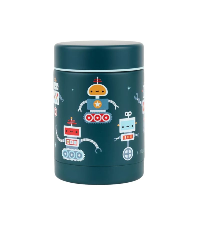 Θερμός φαγητού A little lovely company από ανοξείδωτο ατσάλι 300ml Robots SSFJRO07