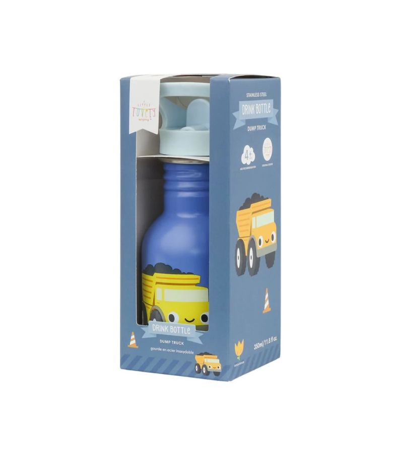 A little lovely company Μπουκάλι από Ανοξείδωτο Ατσάλι 350ml Dump truck DBSMDT110