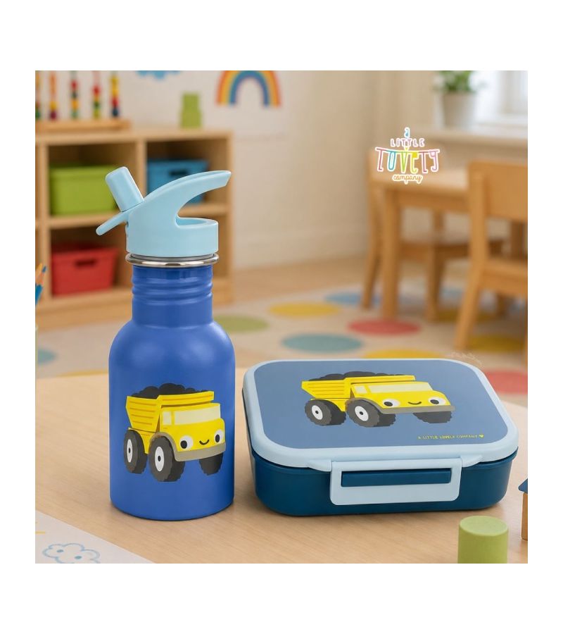 A little lovely company Μπουκάλι από Ανοξείδωτο Ατσάλι 350ml Dump truck DBSMDT110