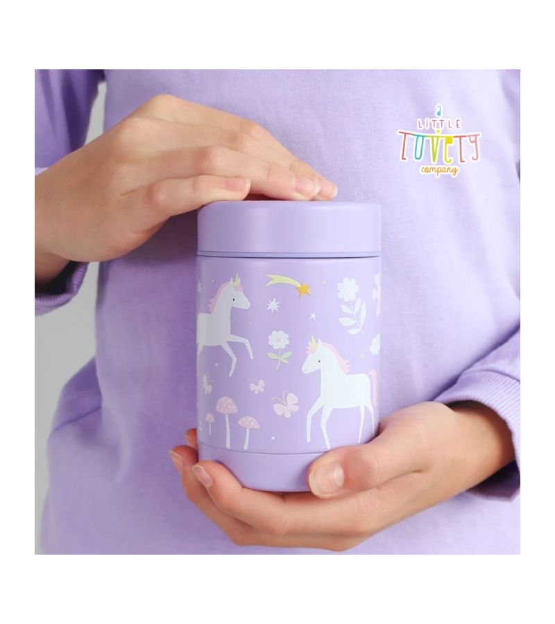 Θερμός φαγητού A little lovely company από ανοξείδωτο ατσάλι 300ml Unicorn Dreams SSFJUD02