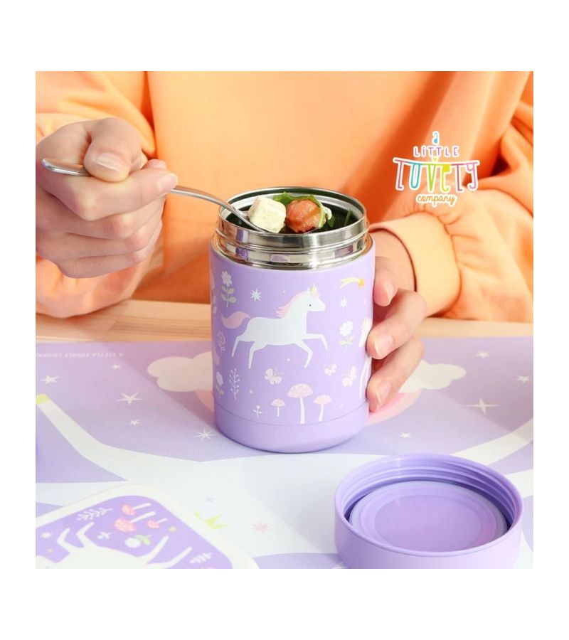 Θερμός φαγητού A little lovely company από ανοξείδωτο ατσάλι 300ml Unicorn Dreams SSFJUD02