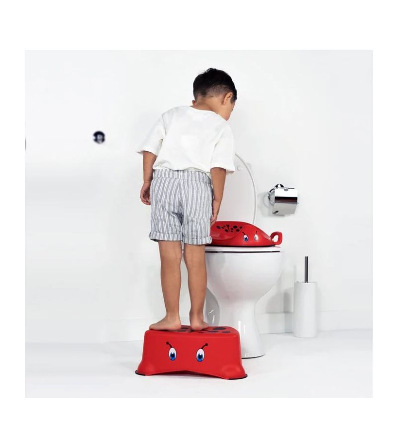 Σκαλοπάτι Βοηθητικό Τουαλέτας My Little Step Stool Πασχαλίτσα Κόκκινη MLSS-LB