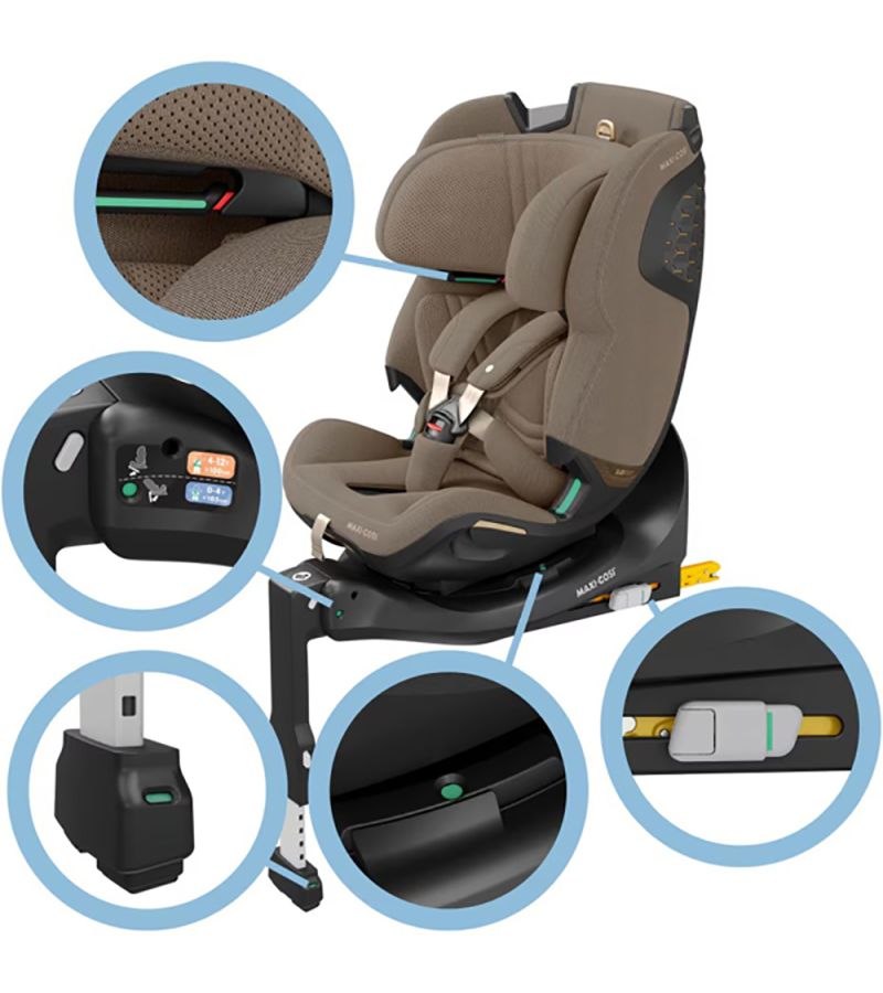 Κάθισμα αυτοκινήτου MAXI COSI Emerald 360 Pro (40-150cm) Authentic Truffle BR79365