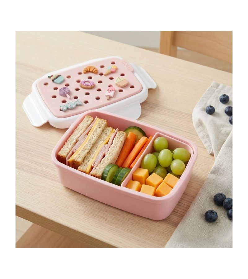 Melii – Bento Φαγητοδοχείο με Charms Μωβ MEL27630