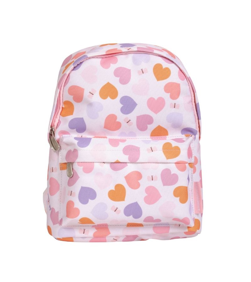 Mini Τσάντα πλάτης παιδικού σταθμού A LITTLE LOVELY COMPANY Unicorn Hearts BPHEMU92