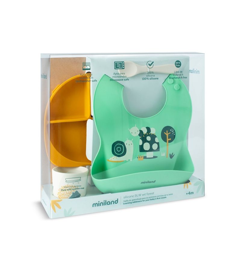 Σετ φαγητού σιλικόνης MINILAND BLW Garden ML89638