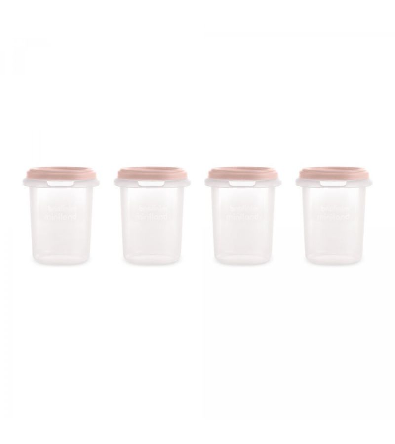 Σετ αποθήκευσης Set 4 Hermisized 250ml Blush MINILAND ML89541