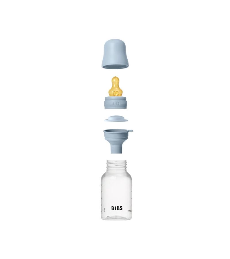 Πλαστικό Μπιμπερό BIBS Latex Αργής Ροής 150ML Baby Blue 5016231