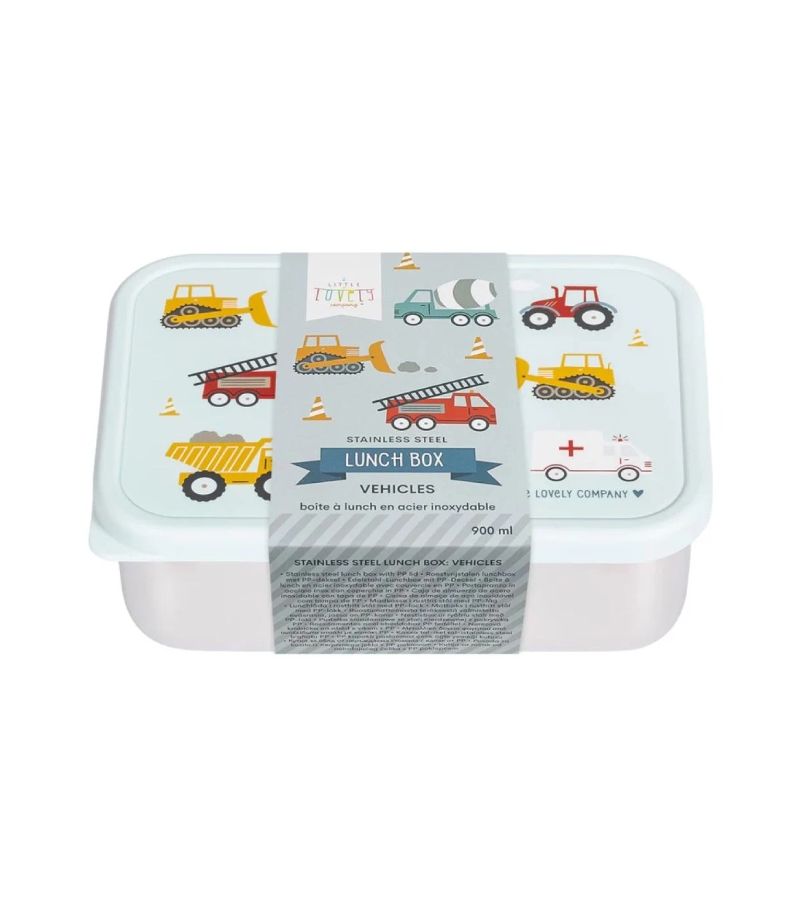 Δοχείο φαγητού από ανοξείδωτο ατσάλι A LITTLE LOVELY COMPANY 900ml Vehicles LBSSVE55