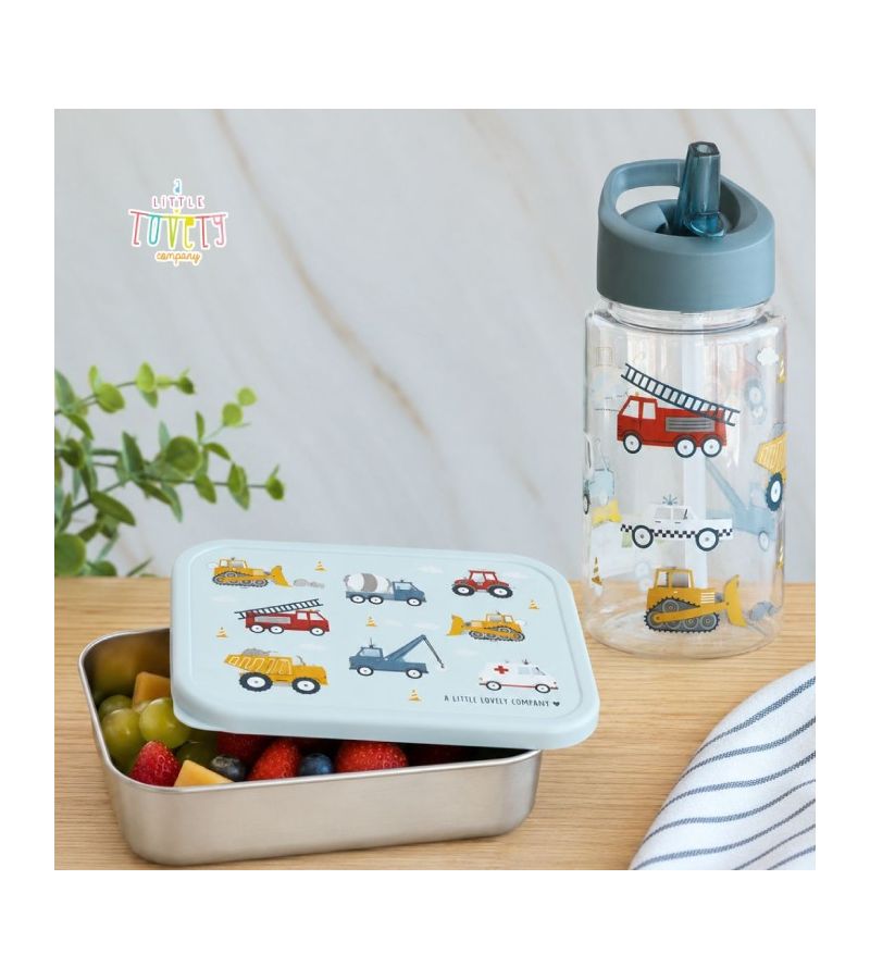 Δοχείο φαγητού από ανοξείδωτο ατσάλι A LITTLE LOVELY COMPANY 900ml Vehicles LBSSVE55