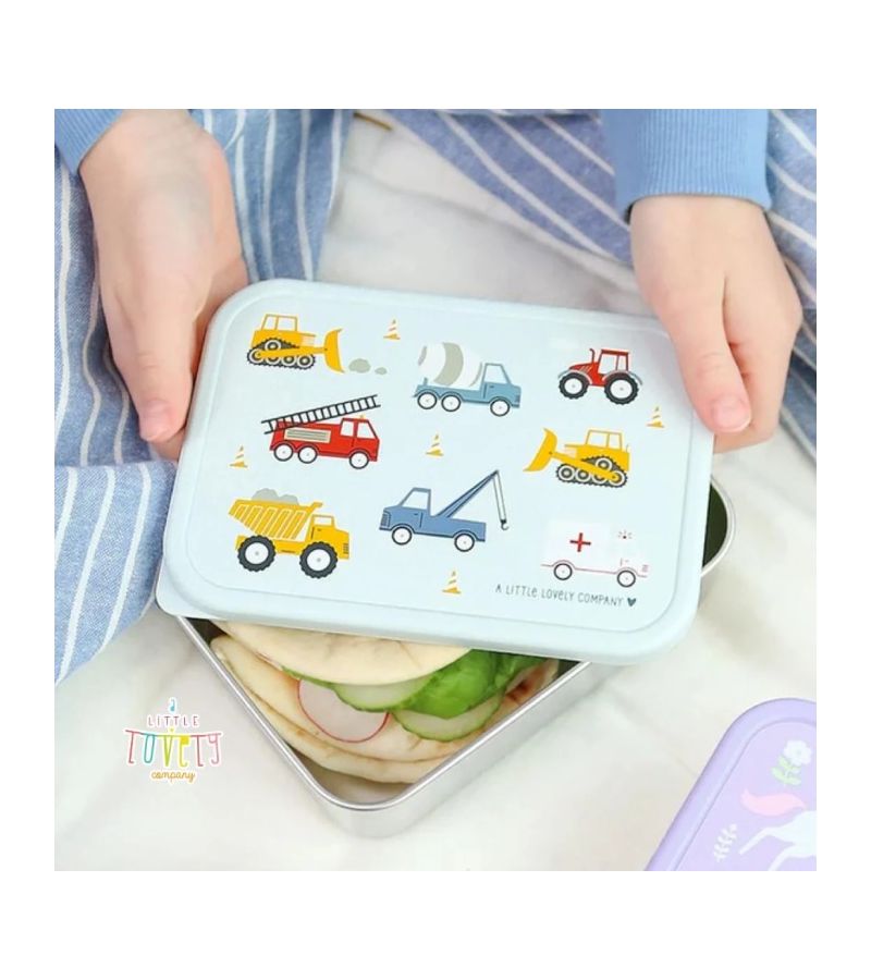 Δοχείο φαγητού από ανοξείδωτο ατσάλι A LITTLE LOVELY COMPANY 900ml Vehicles LBSSVE55