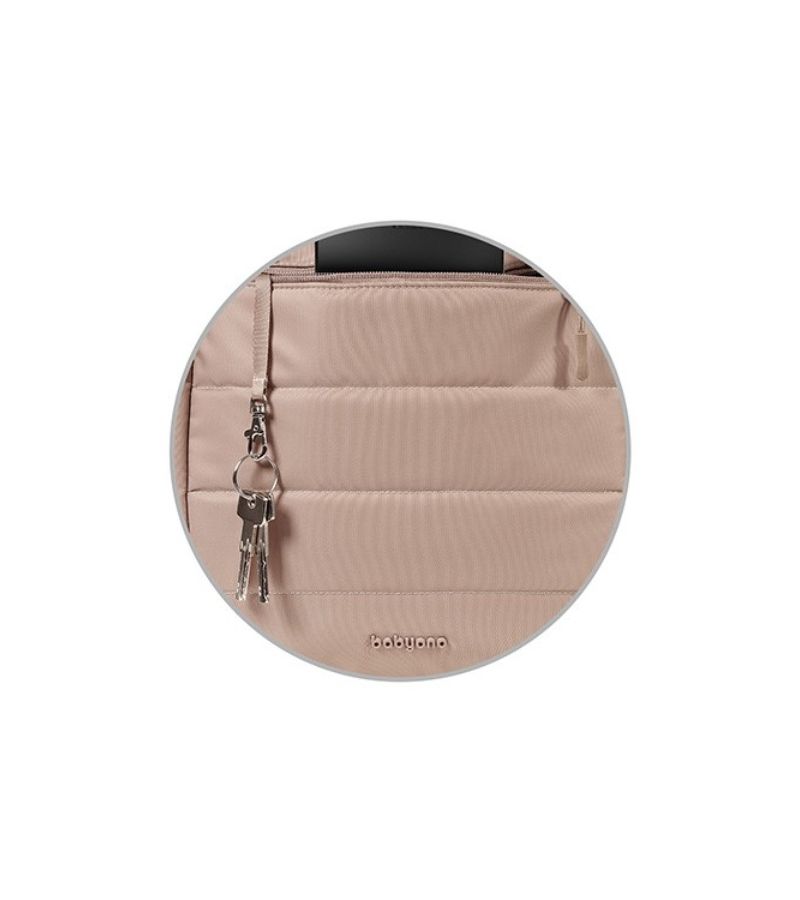 Τσάντα αλλαξιέρα ώμου/χειρός BABYONO Cami Μπεζ BABYONO Beige BN1672/02