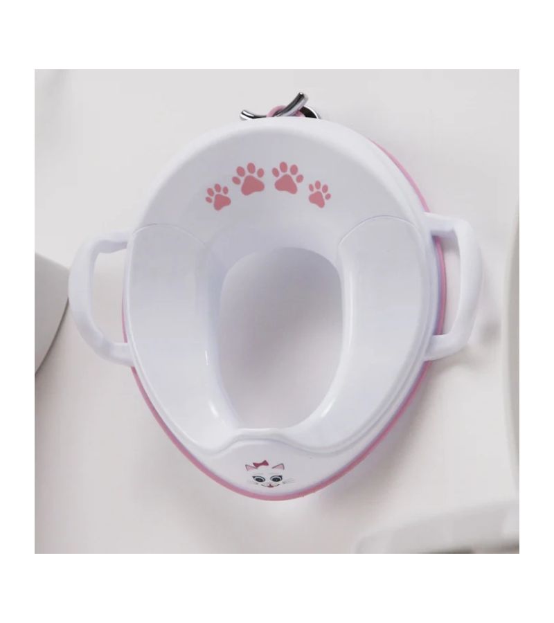 Κάθισμα Τουαλέτας My Little Trainer My Carry Potty Γατούλα Λευκό/Ροζ MLTS-CA