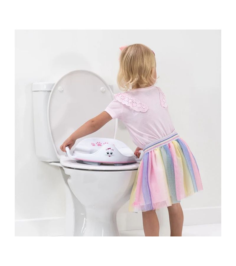 Κάθισμα Τουαλέτας My Little Trainer My Carry Potty Γατούλα Λευκό/Ροζ MLTS-CA