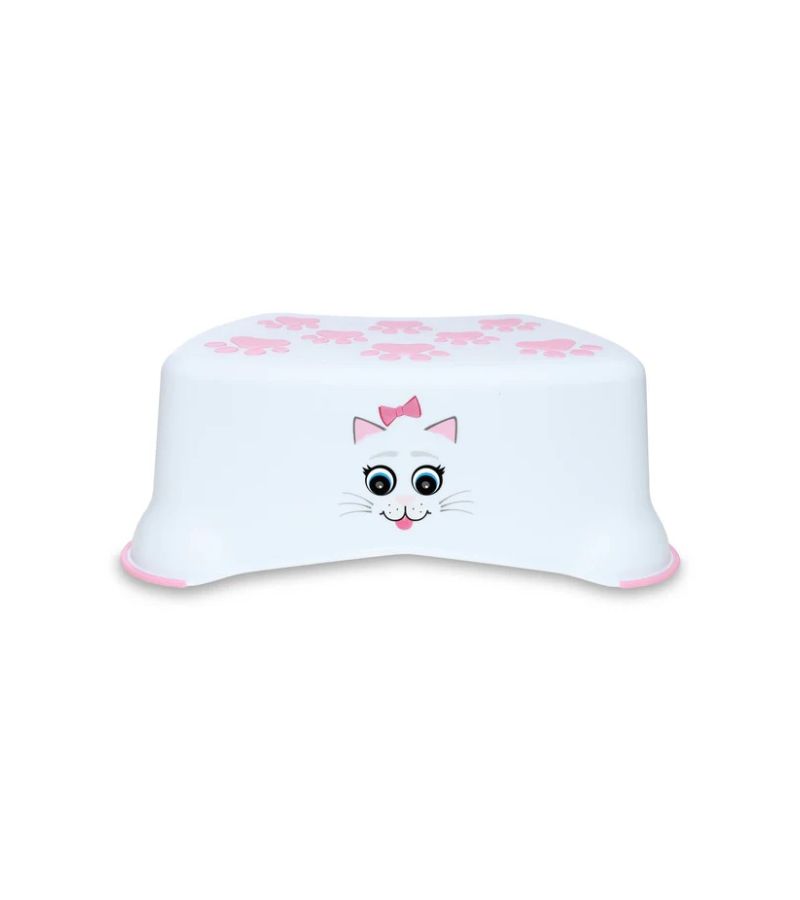 Σκαλοπάτι Βοηθητικό Τουαλέτας My Little Step Stool Γατούλα Λευκό/Ροζ MLSS-CA