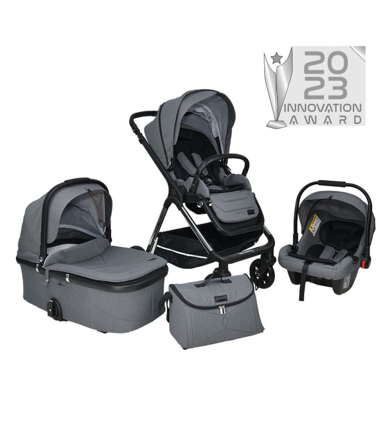 Βρεφικό Κρεβατάκι CASA BABY Primo μαζί με Πολυκαρότσι BEBE STARS NAMMAS Δώρο Λίκνο LIONELO Aurora