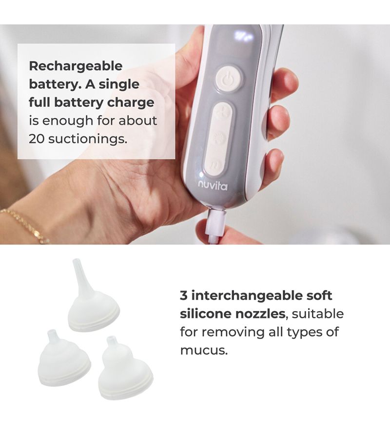 NUVITA Ηλεκτρικός Ρινικός Αποφρακτήρας με χαλαρωτικές μελωδίες 2150