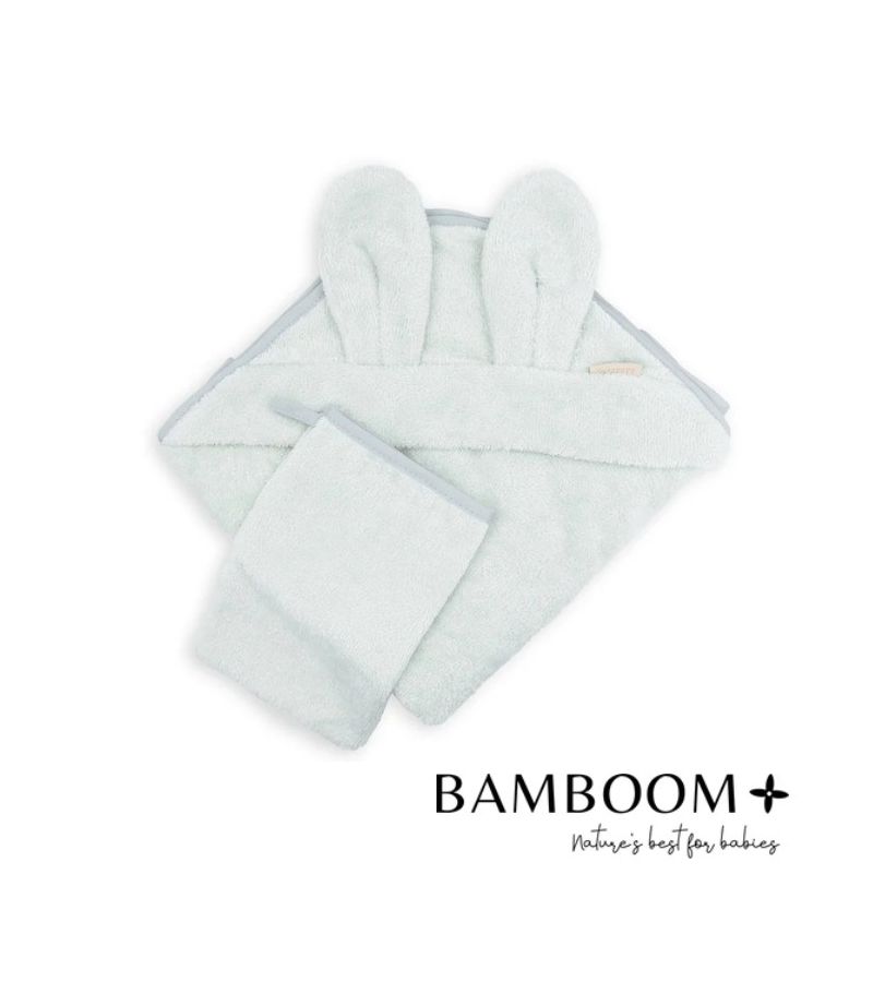 Μπουρνούζι - κάπα από ύφασμα μπαμπoύ BAMBOOM 75x75 Sky Grey 957TE00003-352