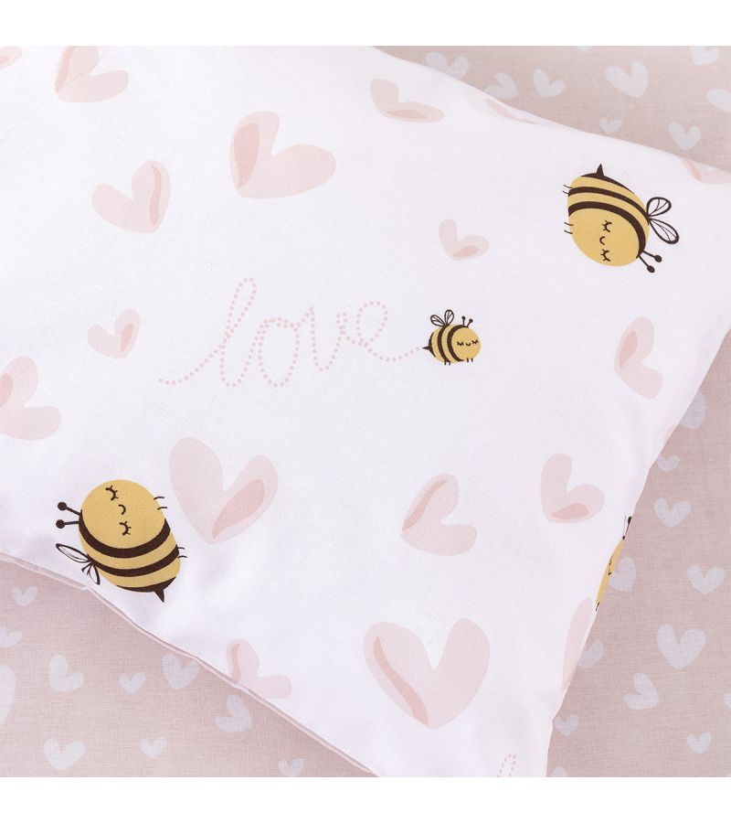 Σετ σεντόνια κούνιας 120x160 KOCCON Bee Love 34707