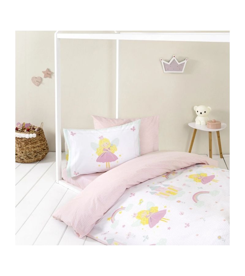 Σετ σεντόνια μονά με λάστιχο 100x200 30 ΝΙΜΑ Fairy Lelly 36449