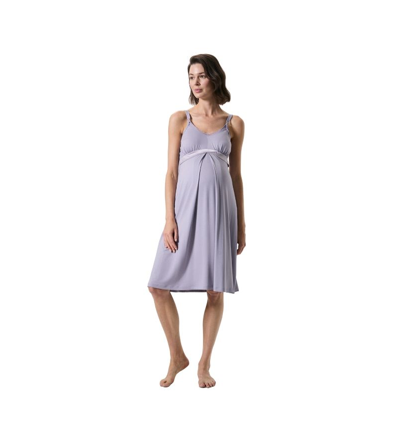 Νυχτικό θηλασμού με λεπτή ράντα CATHERINE\'S 20248CA Violet