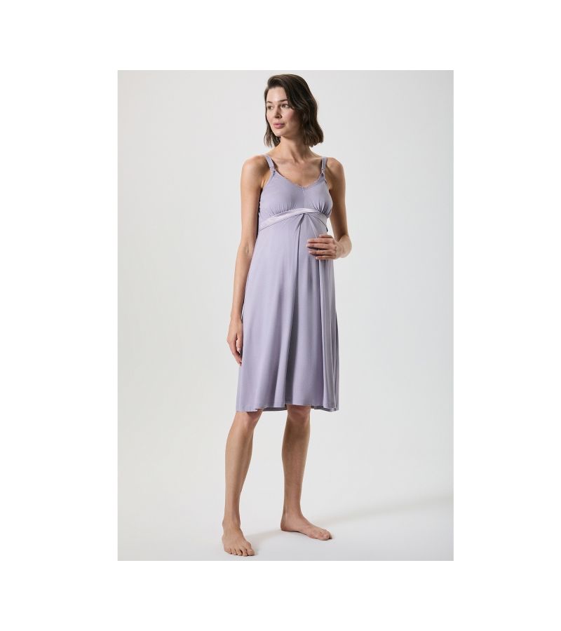 Νυχτικό θηλασμού με λεπτή ράντα CATHERINE\'S 20248CA Violet
